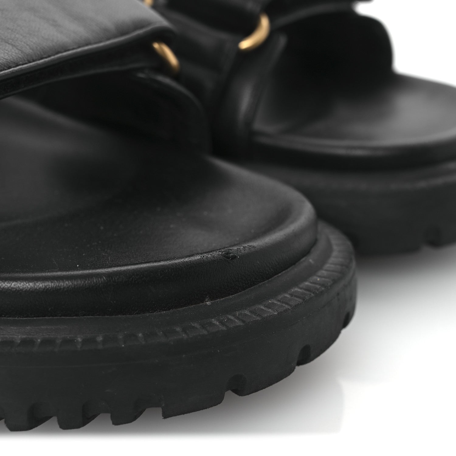 Lambskin Dioract 10mm Sandals 39 Black