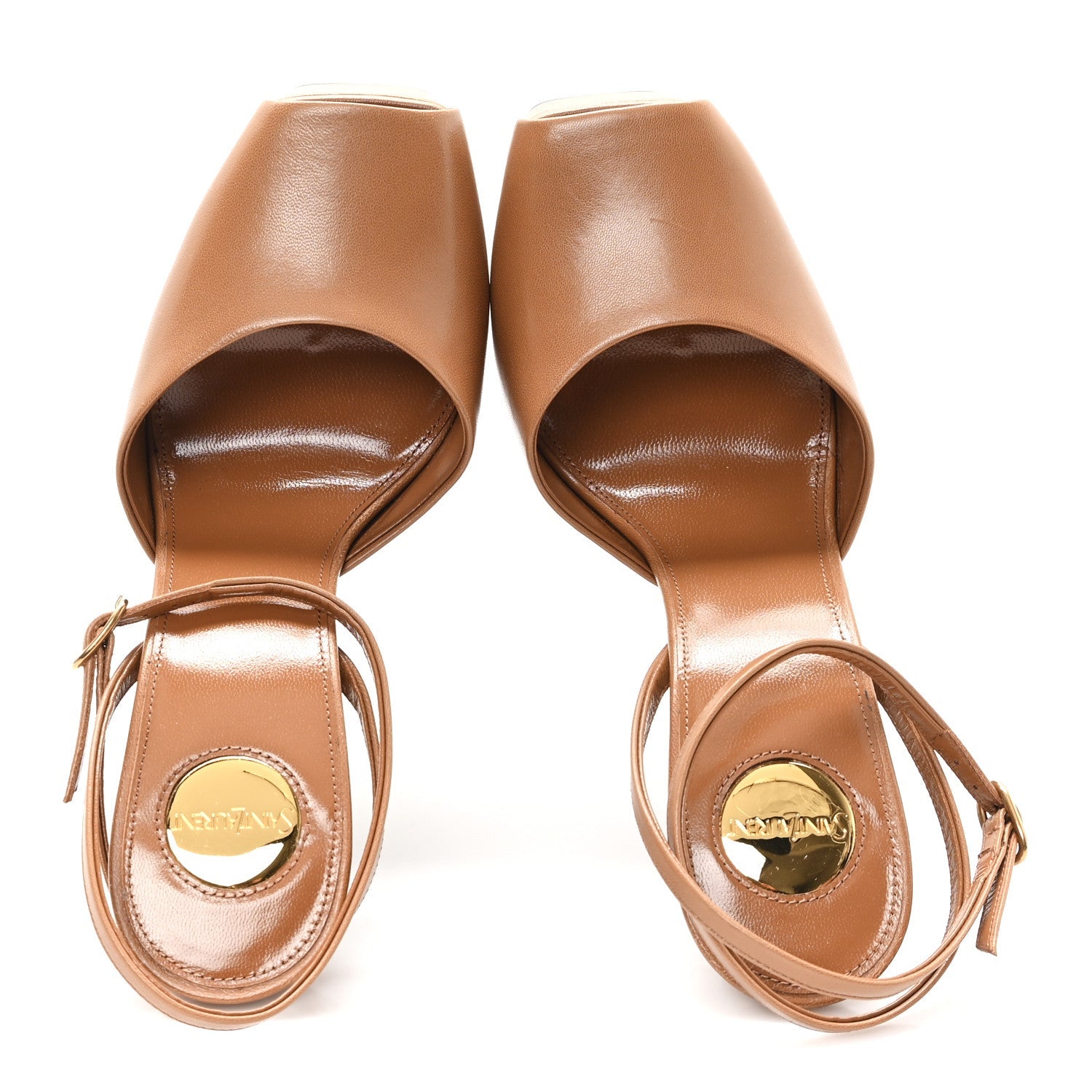 Smooth Calfskin La Scandale 110 Sandals  37.5 Dark Macademia