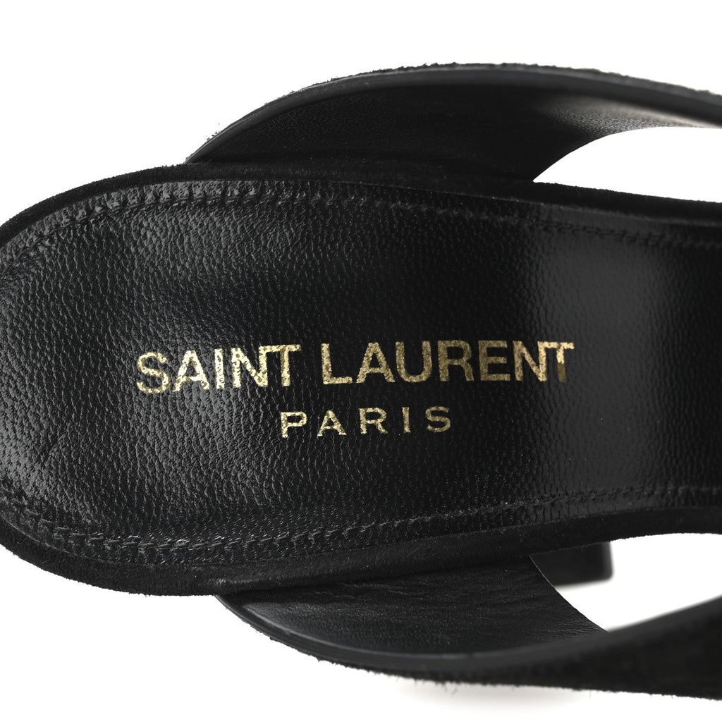 Suede Oak 100 Mule Sandals 37 Black