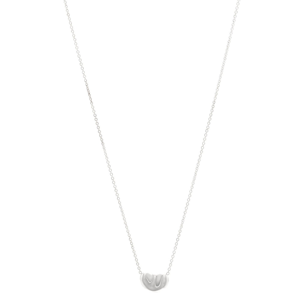 Sterling Silver 11mm Elsa Peretti Bean Pendant Necklace