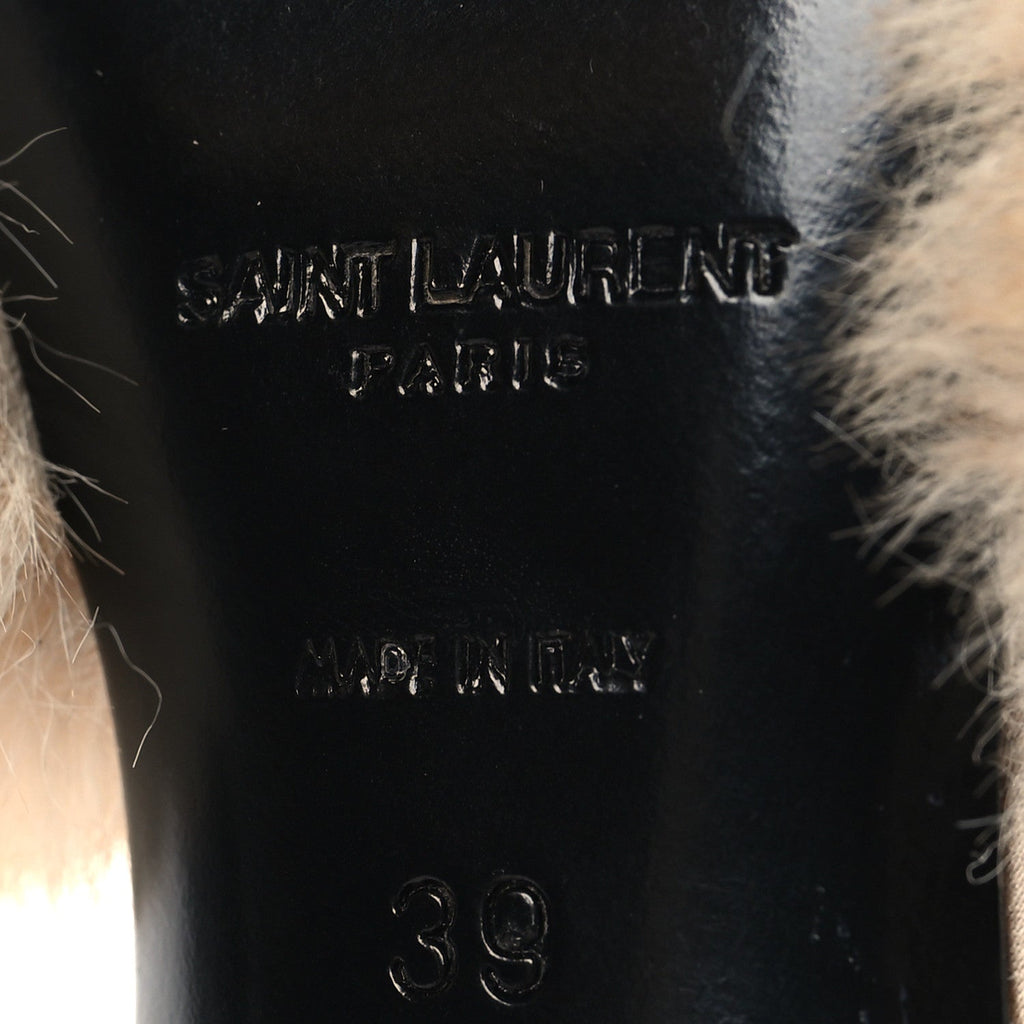 Faux Fur La 16 Mule Sandals 39 Light Beige