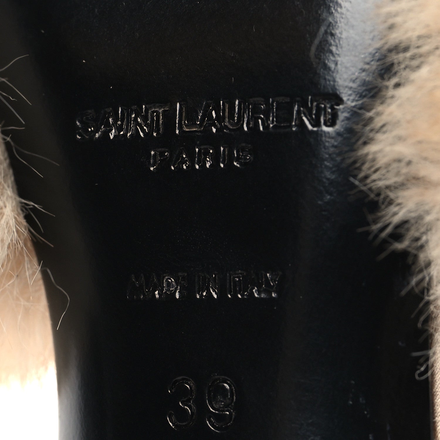 Faux Fur La 16 Mule Sandals 39 Light Beige