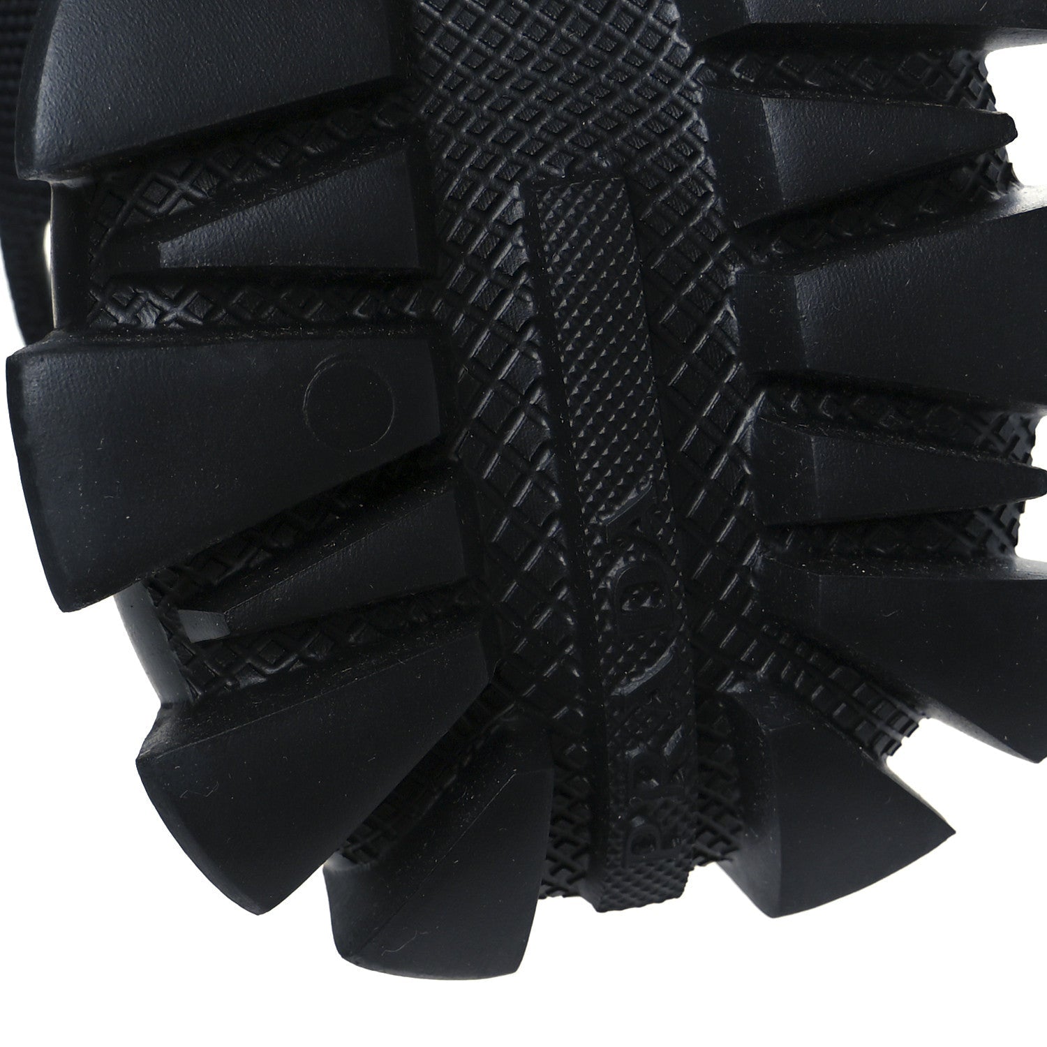 Nappa Logo Embossed Thunder Sole 50mm Sport Sandals 35.5 Black