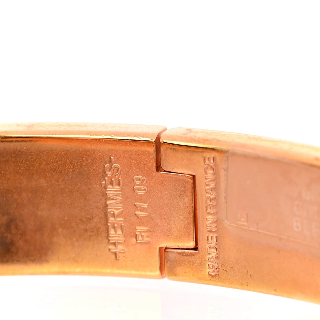 Enamel Narrow Clic Clac H Bracelet PM Bleu Abysse