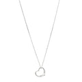 Sterling Silver 22mm Elsa Peretti Open Heart Pendant Necklace