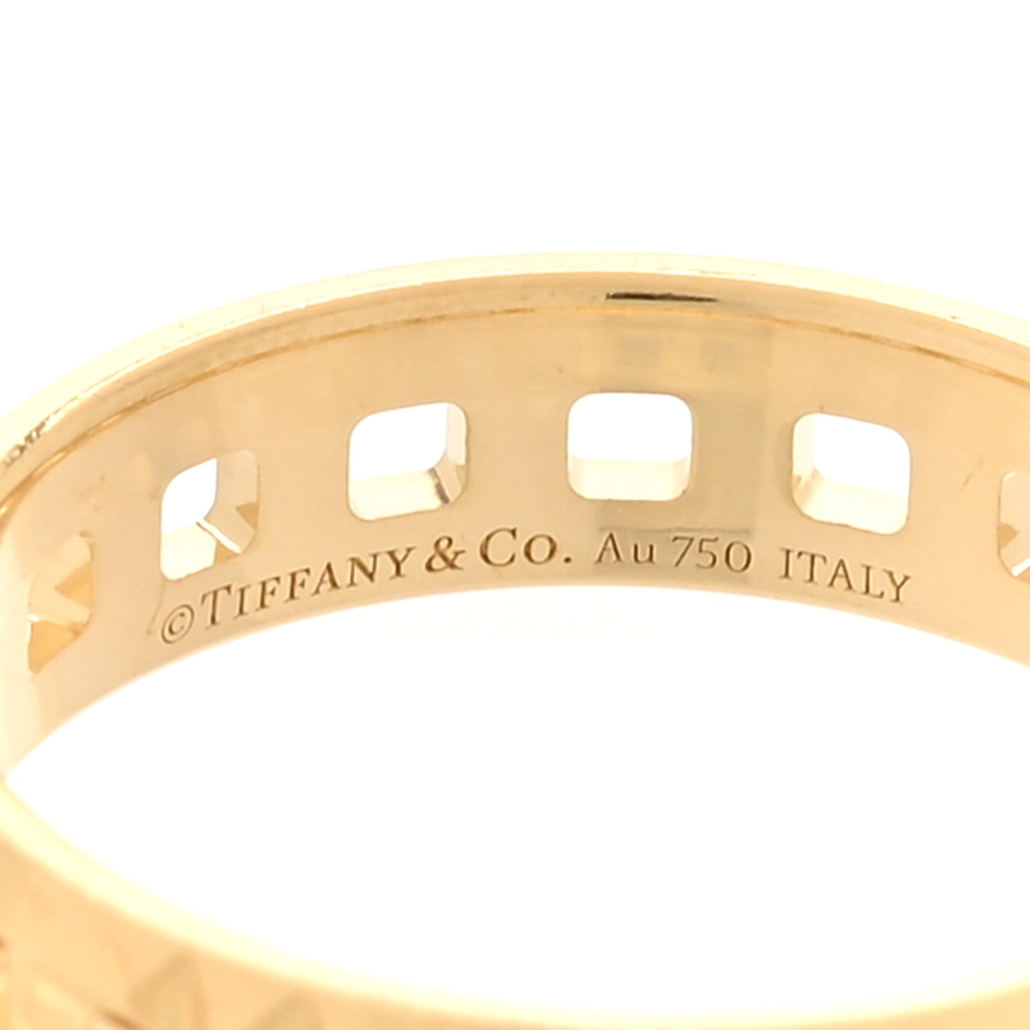 18K Yellow Gold T True Wide Ring 61 9.5