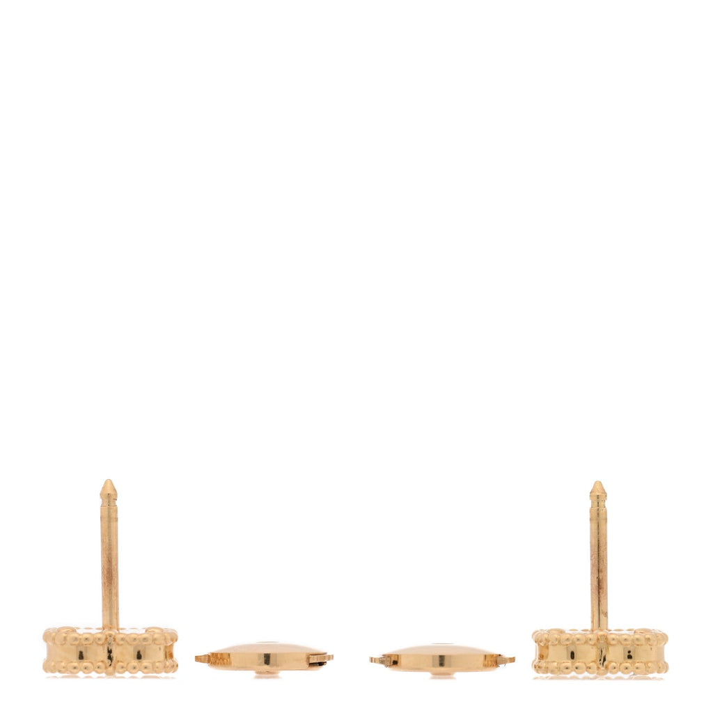 18K Yellow Gold Mother of Pearl Sweet Alhambra Earrings