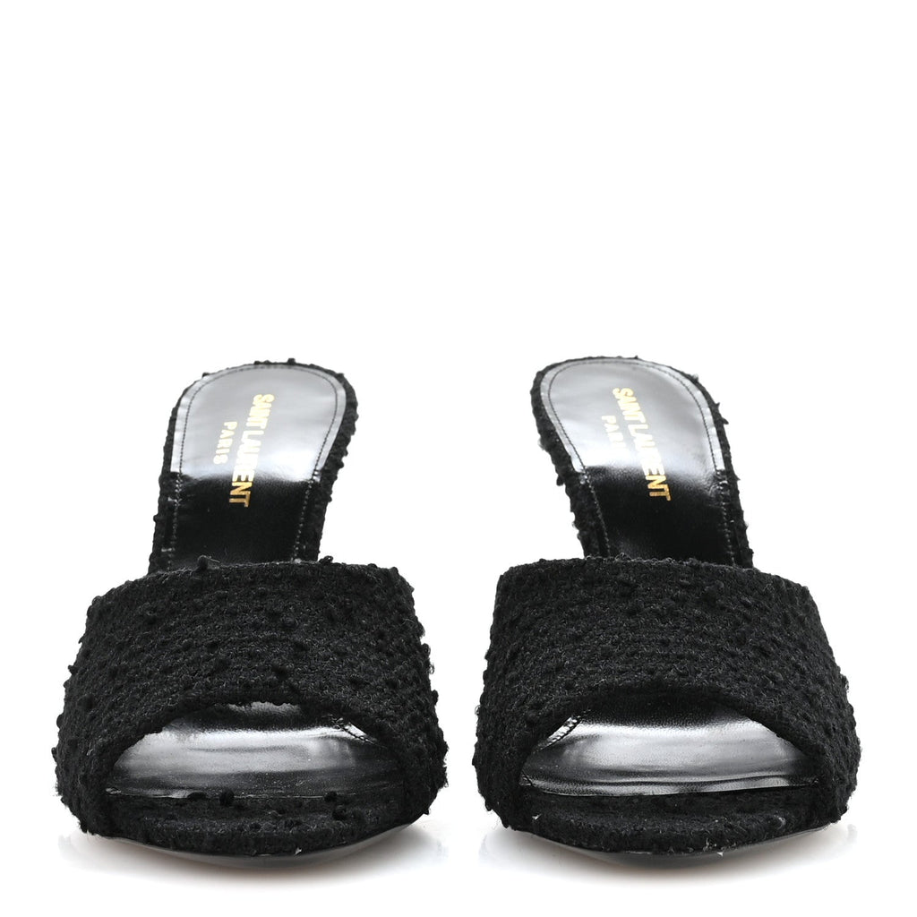 Boucle Tweed La 16 95 Mule Sandals 37 Black