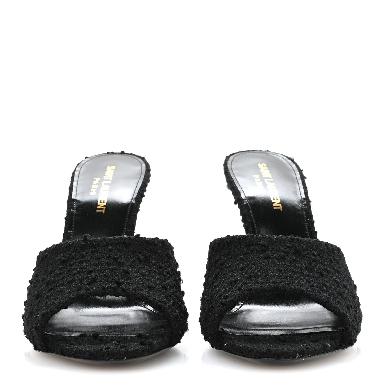 Boucle Tweed La 16 95 Mule Sandals 37 Black