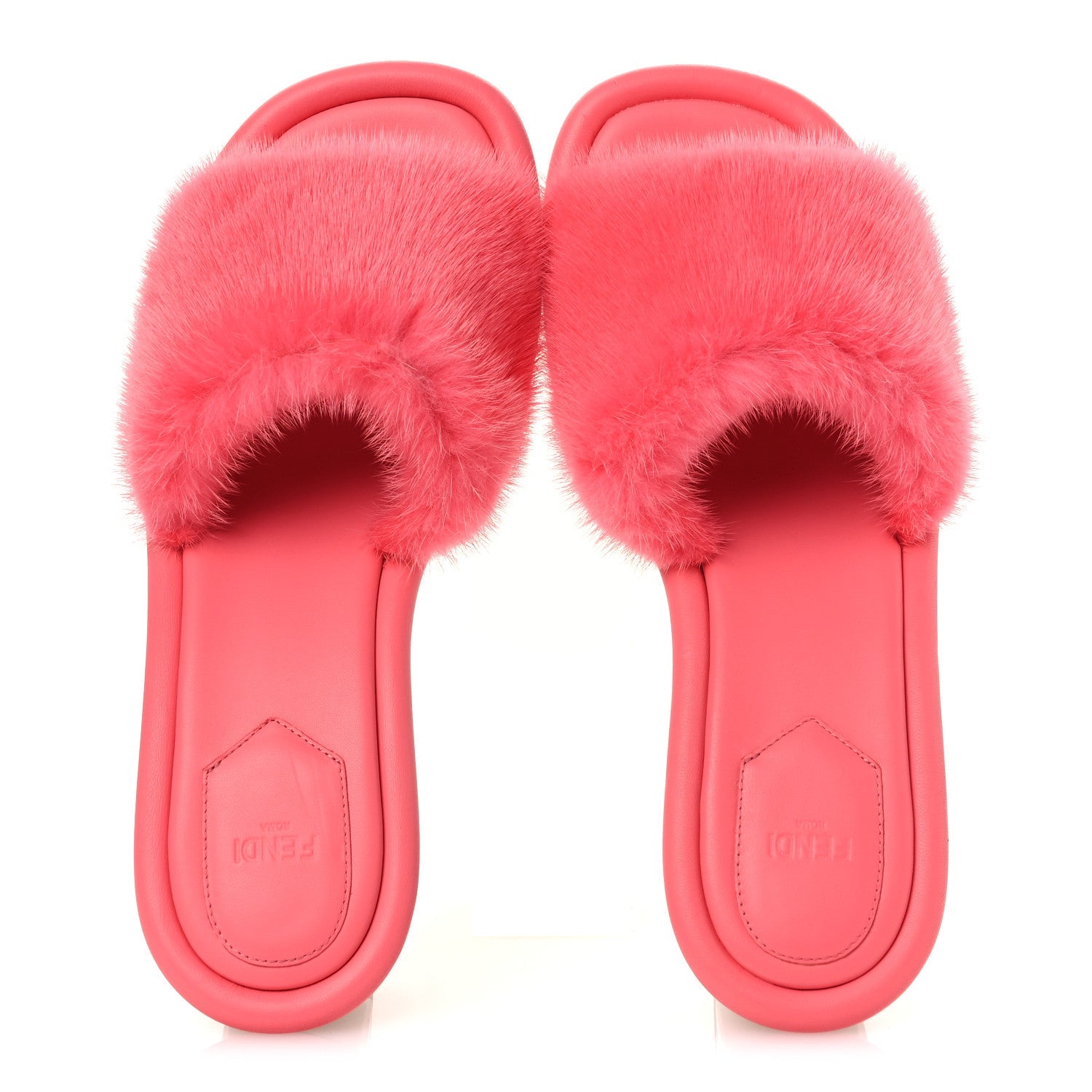 Mink FF Baguette Sandals 40 Kissed