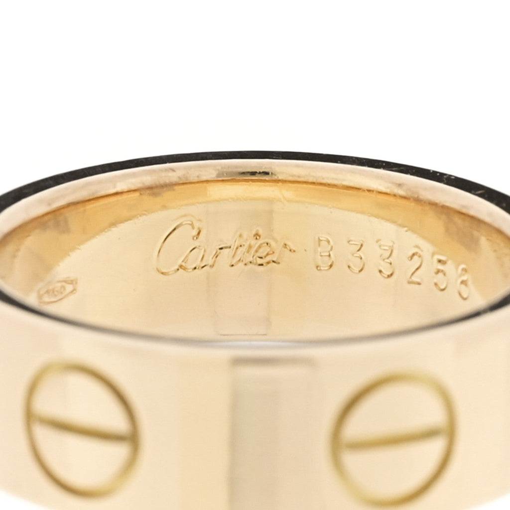 18K Yellow Gold 5.5mm LOVE Ring 46 3.75