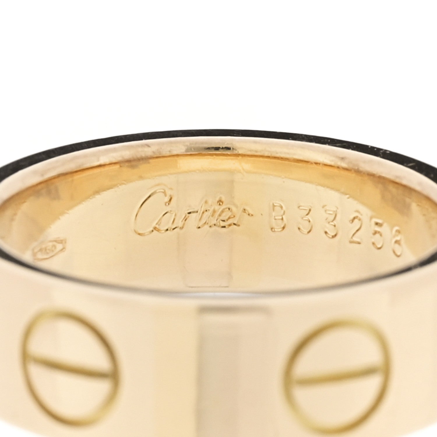 18K Yellow Gold 5.5mm LOVE Ring 46 3.75