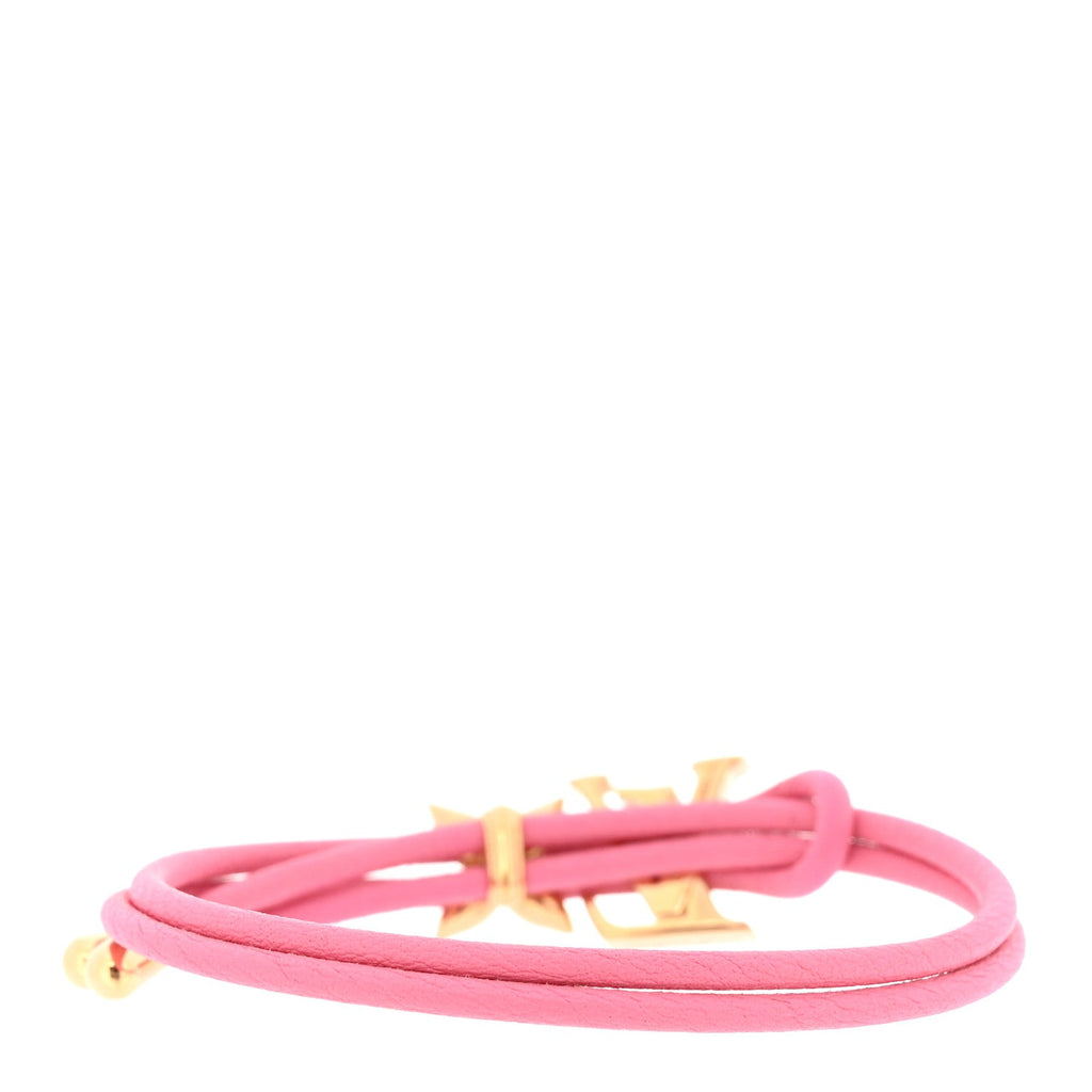 Calfskin Bloom Bracelet Pink