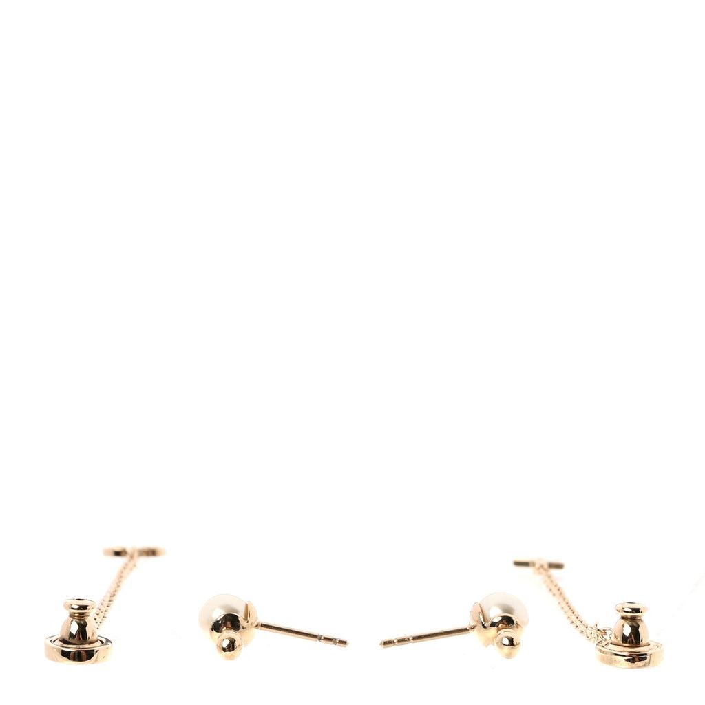 Pearl La Petite Tribale Dangle Chain Earrings Gold