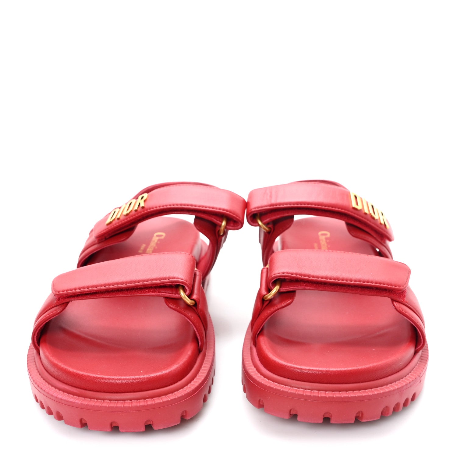 Lambskin Dioract 10mm Sandals 37.5 Raspberry