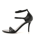 Calfskin Honey 90mm Sandal 36 Black