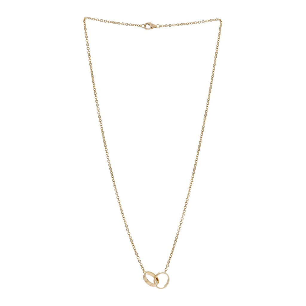 18K Yellow Gold Interlocking LOVE Necklace