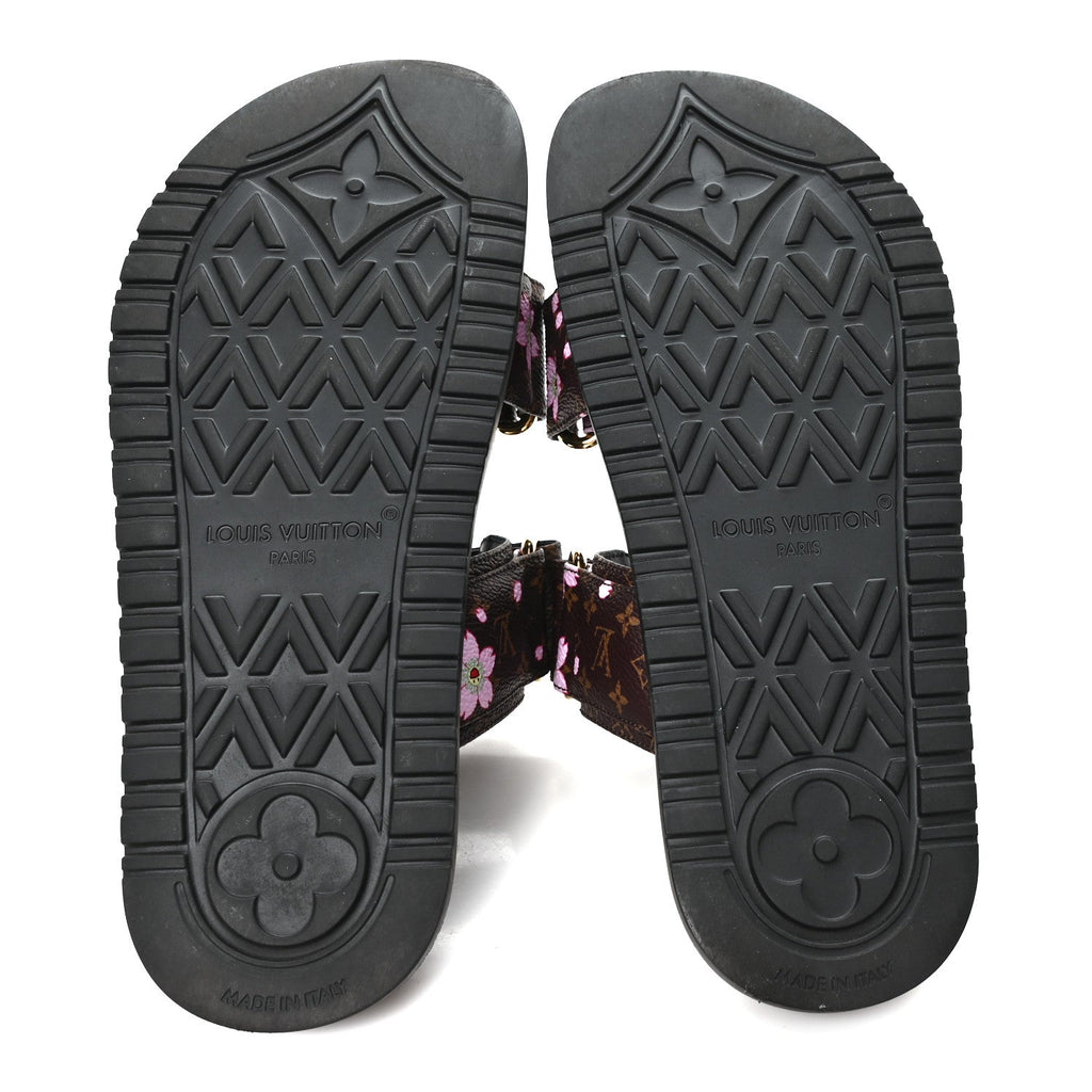 LV X TM Monogram LV Sunset Flat Comfort Mule 35 Sakura Brown