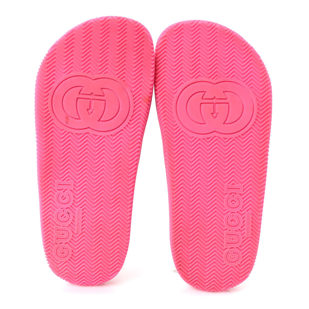 Rubber Web Womens Criss Cross Slide Sandals 36 Coral New Shamarock