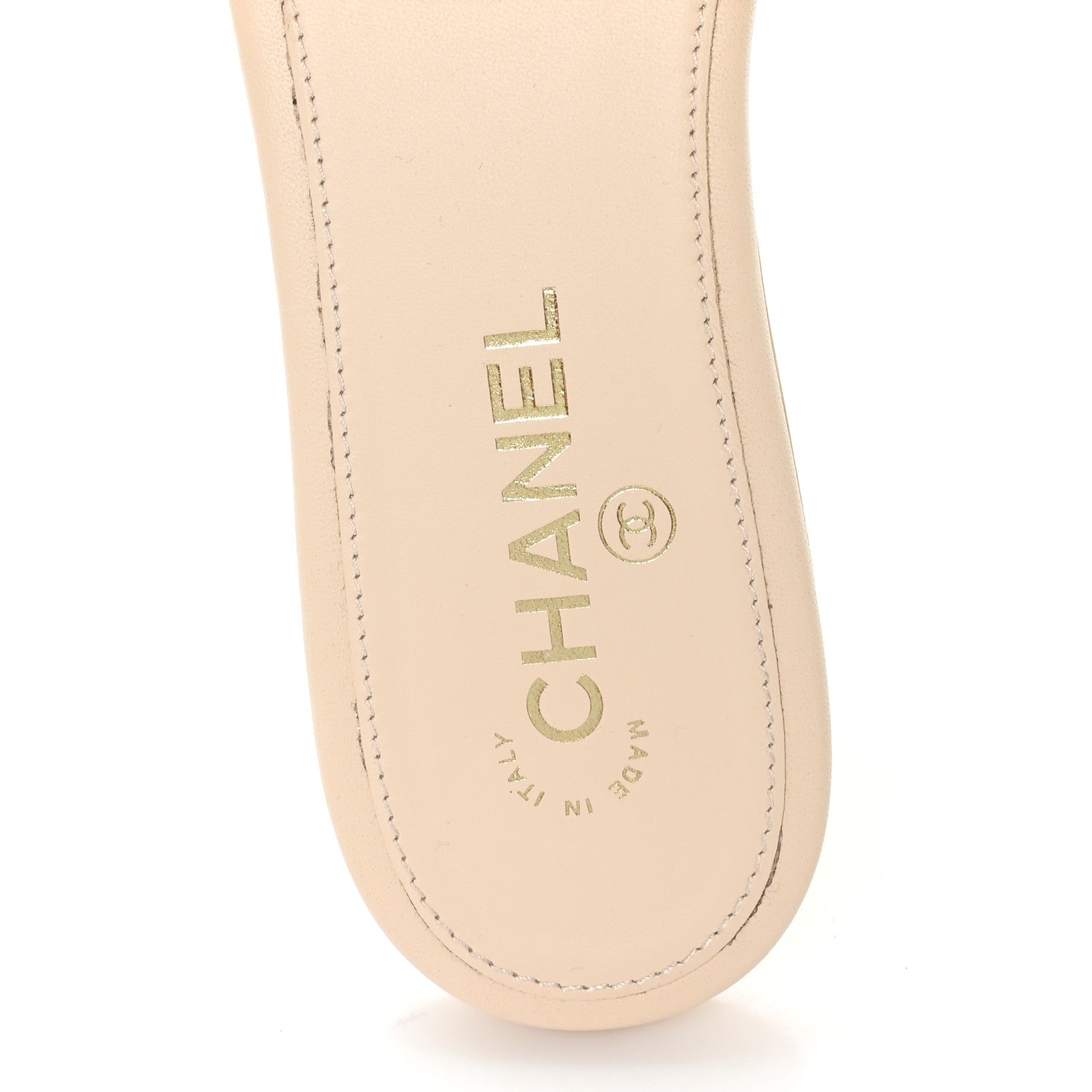 Crochet CC Mules Sandals 38.5 Beige