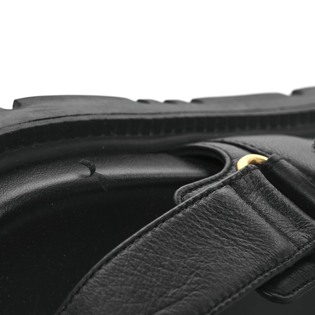 Lambskin Dioract 10mm Sandals 39 Black