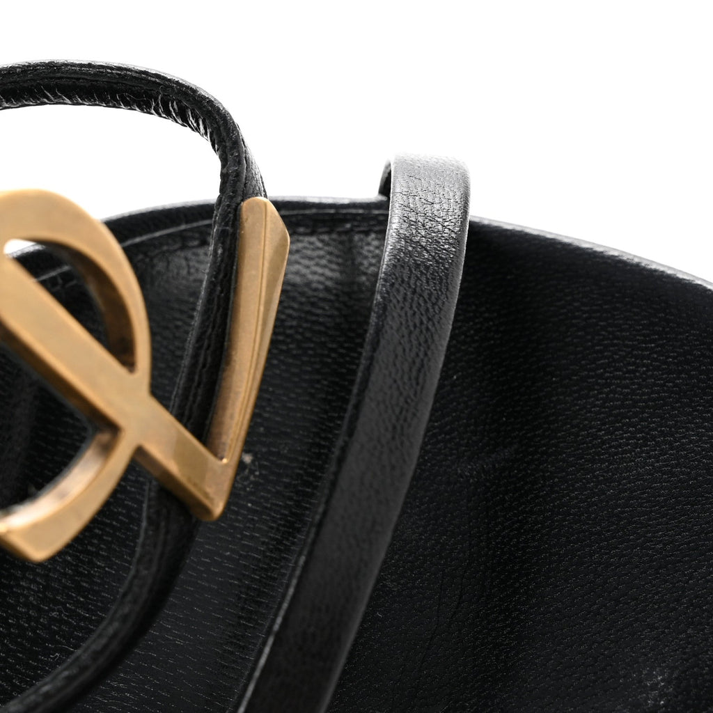 Calfskin Cassandra 100 Sandals 40 Black
