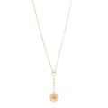 18K Yellow Gold Diamond Wholeness Small Mixed Belcher Chain Necklace