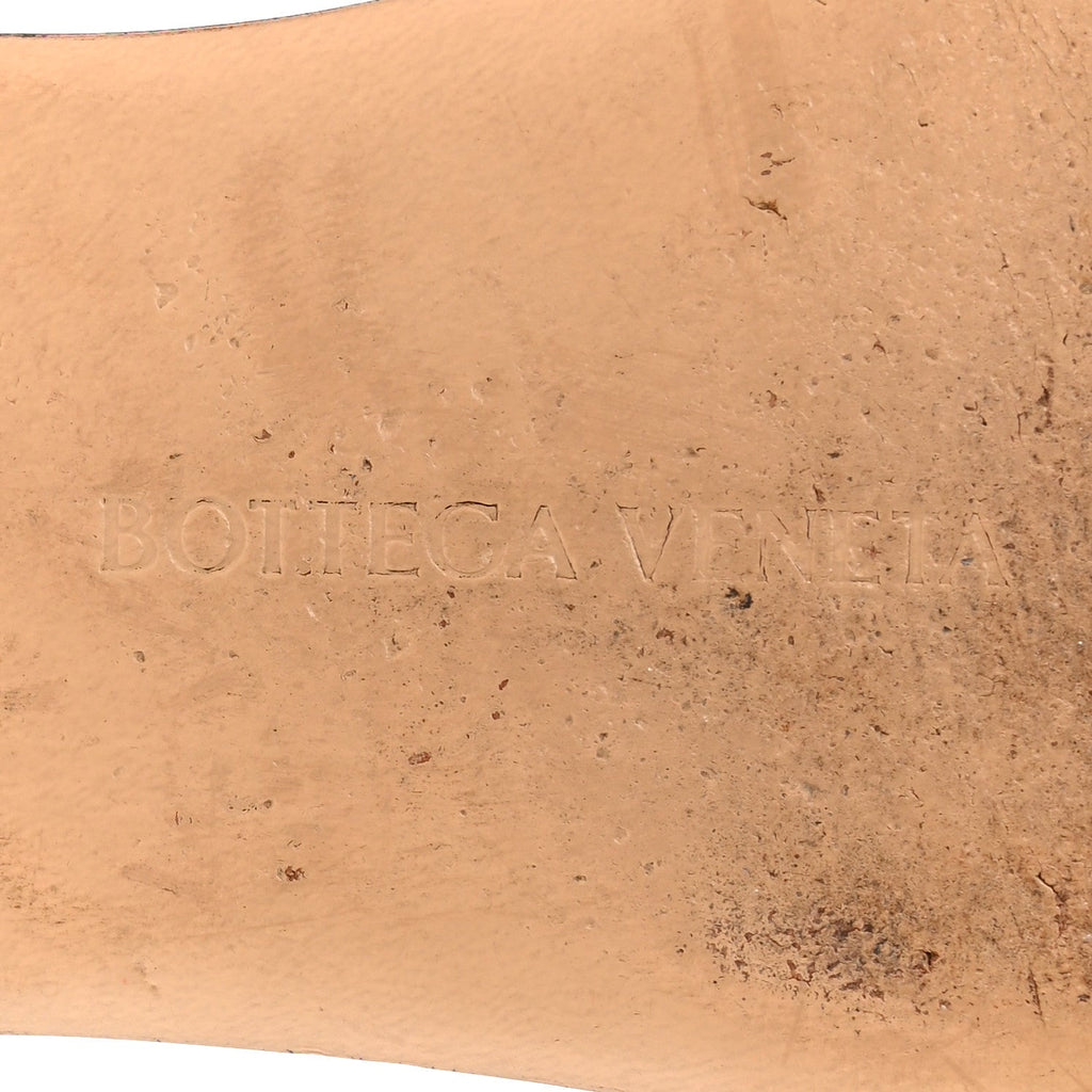 Nappa Matelasse Padded Flat Sandals 38 Orange