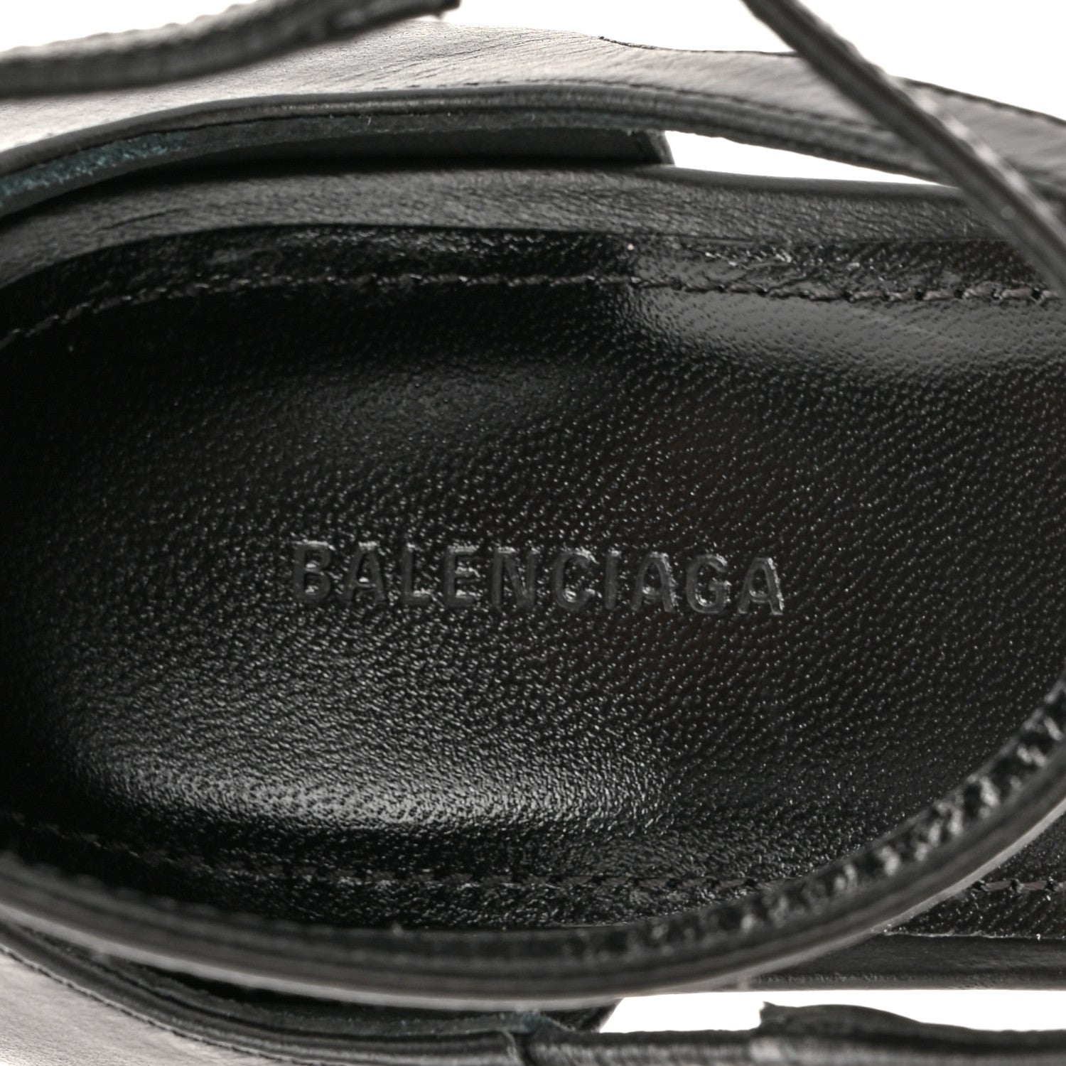 Calfskin Honey 90mm Sandal 36 Black