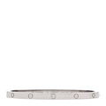 18K White Gold Small LOVE Bracelet 16