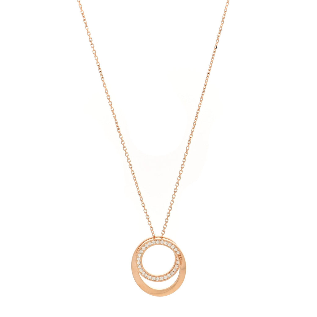 18K Pink Gold Diamond Etincelle De Cartier Pendant Necklace