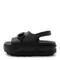 Soft Rubber Horsebit Touch Womens Strapped Sandals 38 Black