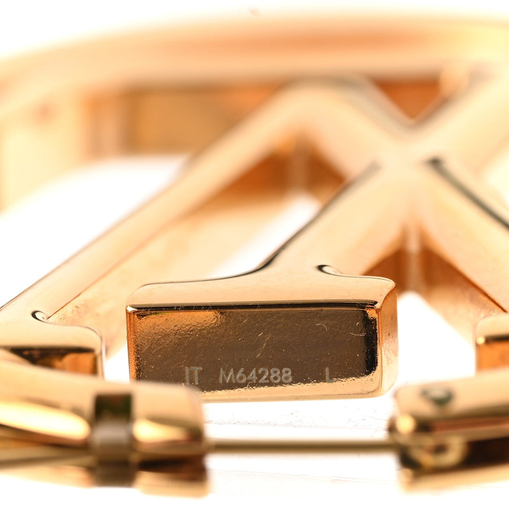 Metal Louise Hoop Earrings Gold