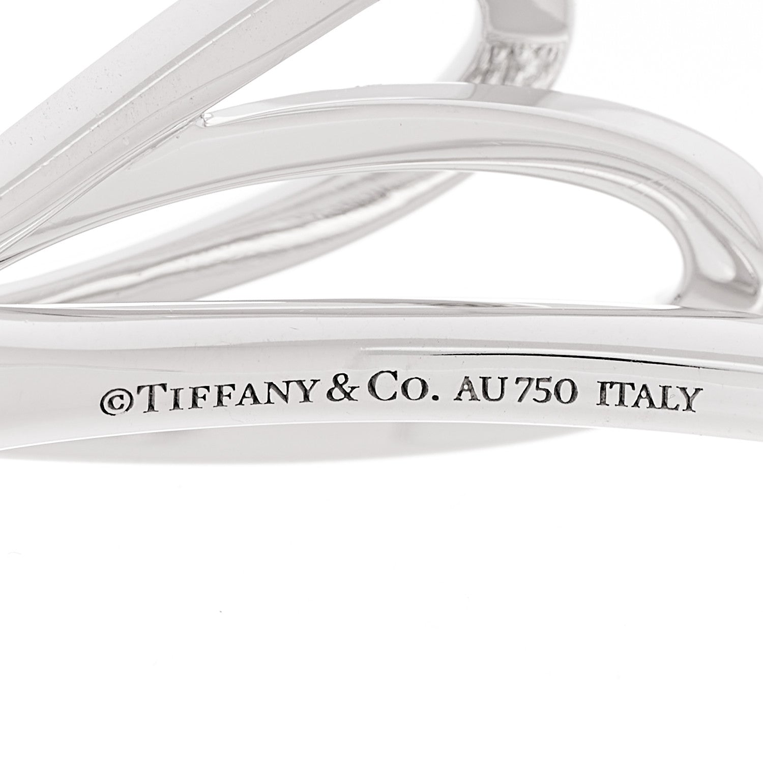 18K White Gold Diamond Medium Bow Cuff Bracelet