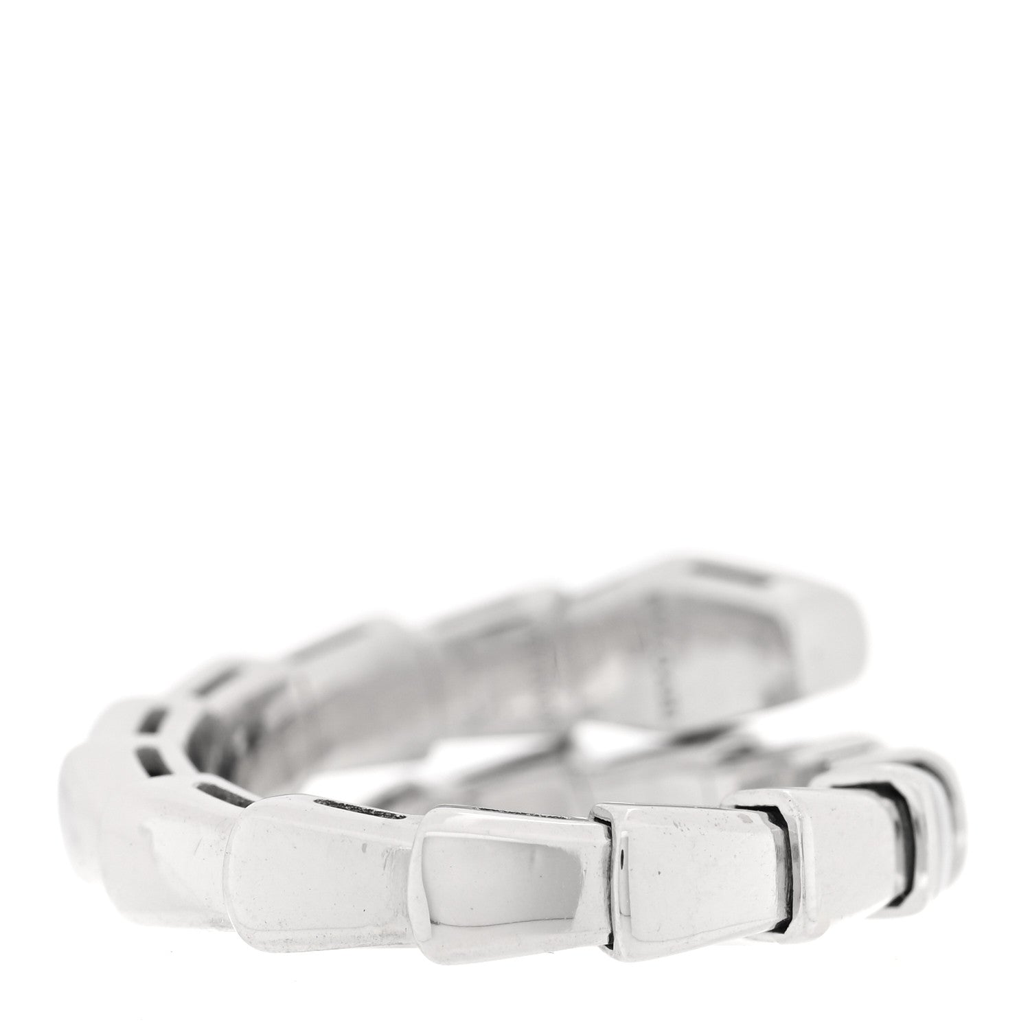 18K White Gold Serpenti Viper Ring XS
