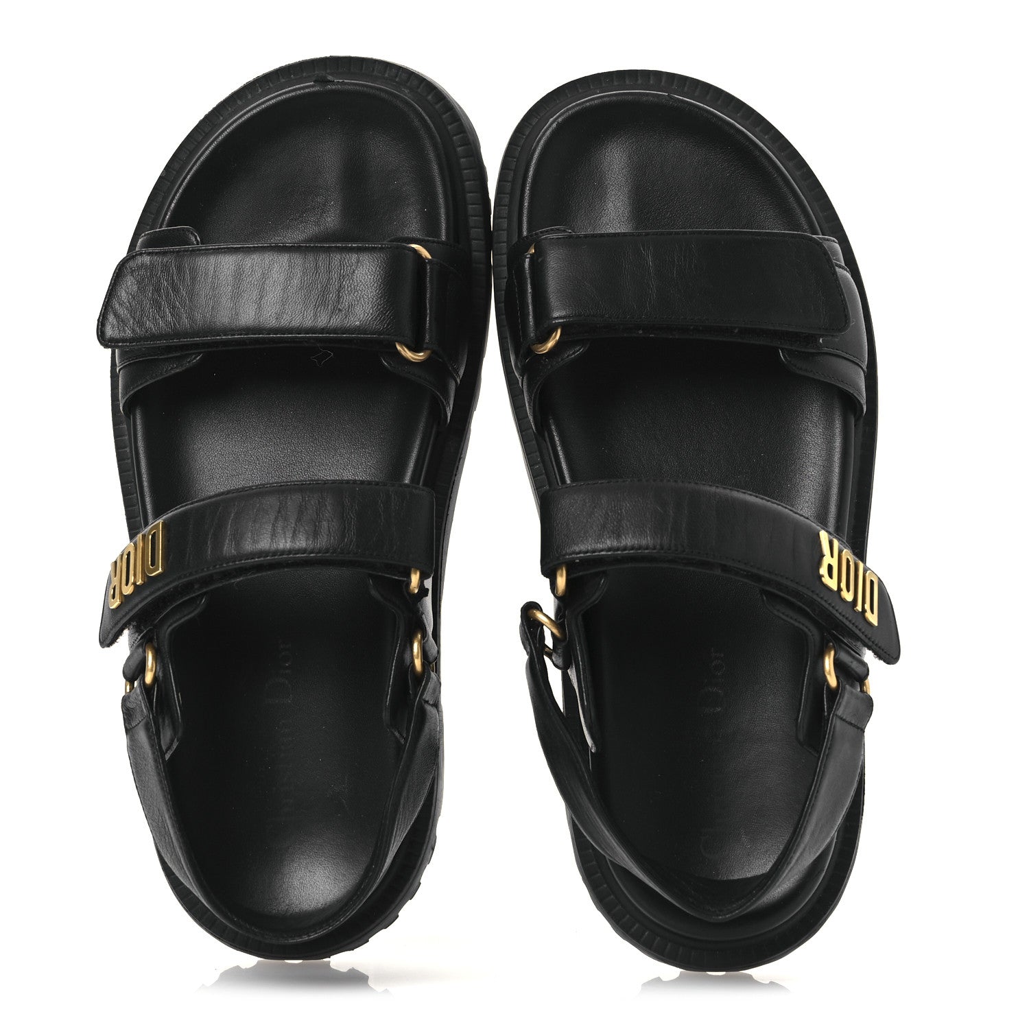 Lambskin Dioract 10mm Sandals 39 Black