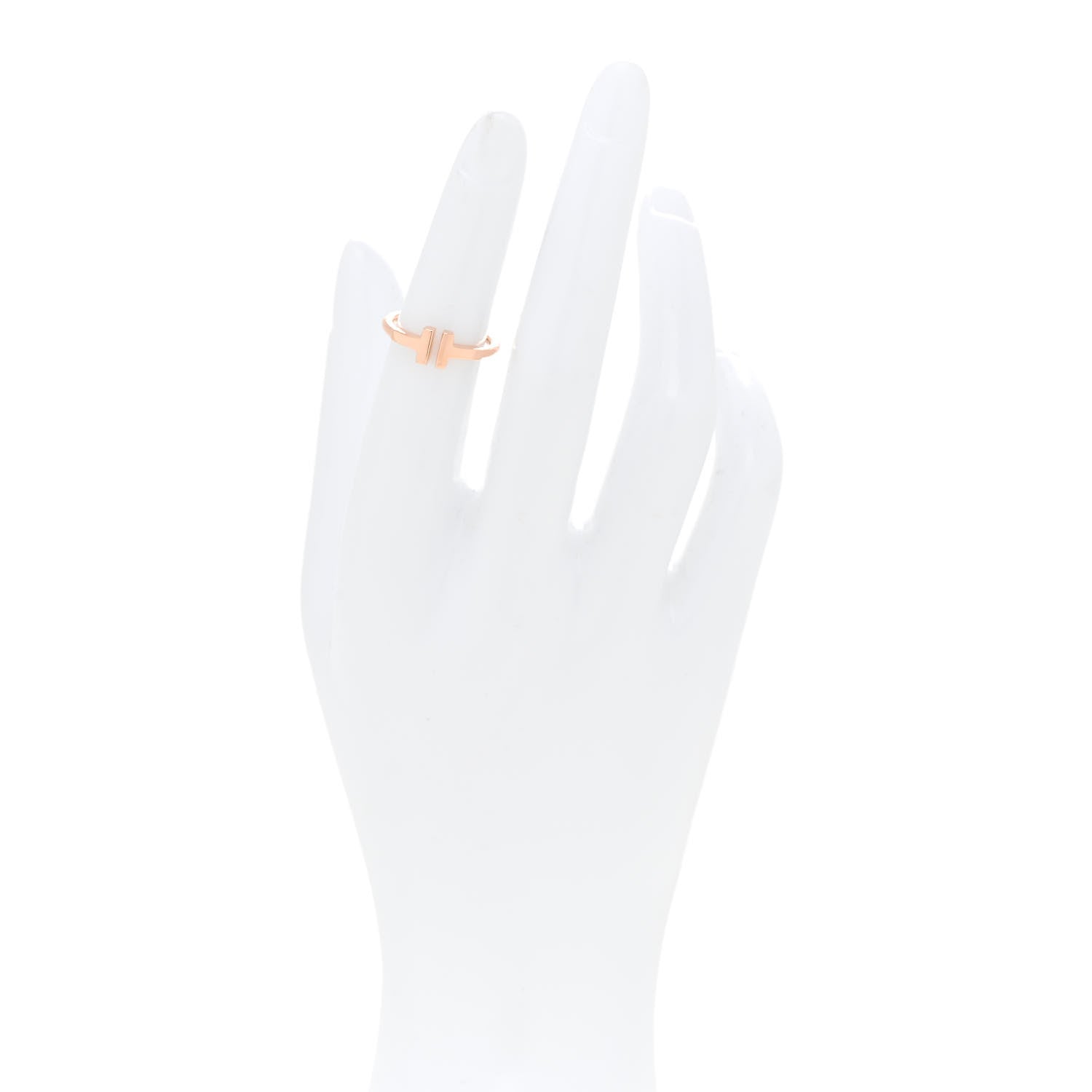 18K Rose Gold T Wire Ring 48 4.5