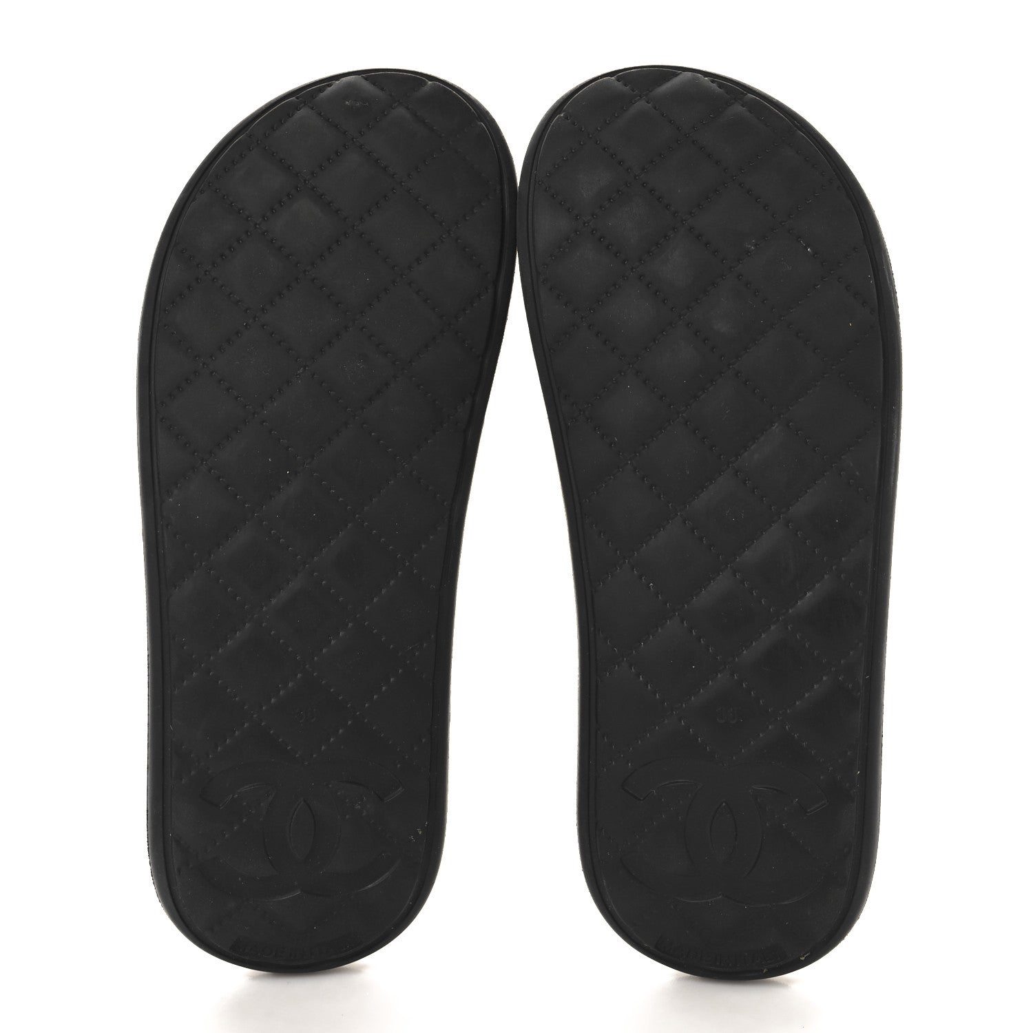 Thermoplastic PVC Camellia Mule Sandals 36 Black Ivory