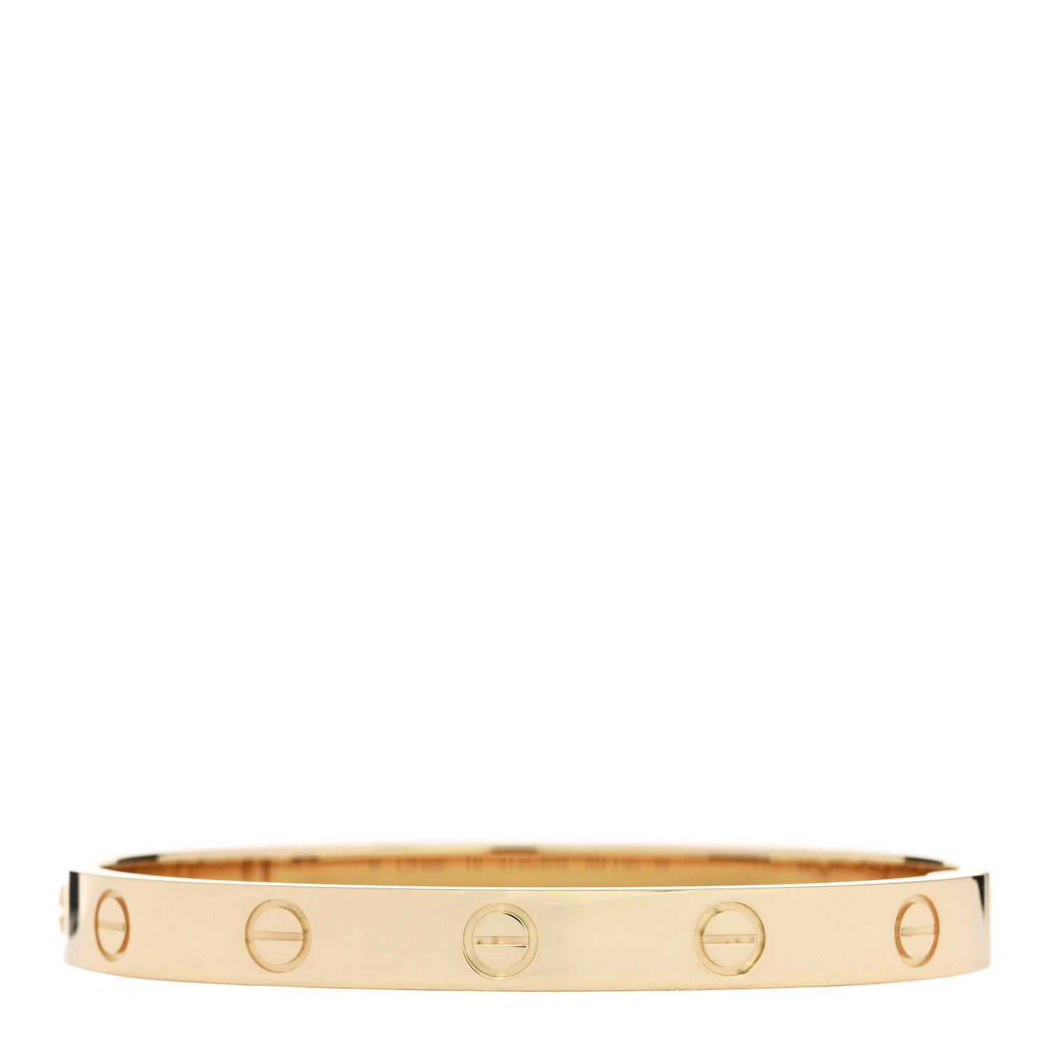 18K Yellow Gold LOVE Single Screw Bracelet 16
