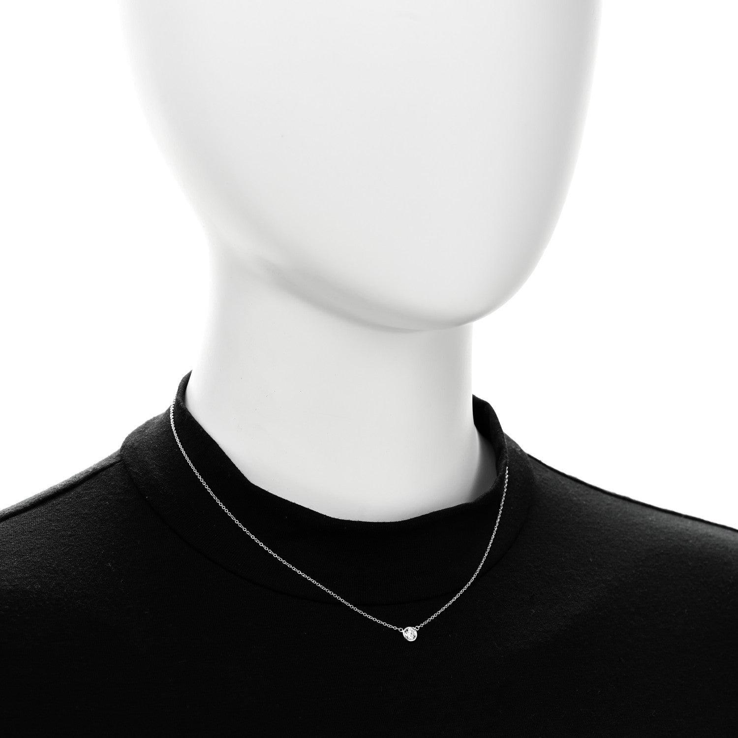 Platinum Diamond .24ct Elsa Peretti Diamonds by the Yard Pendant Necklace