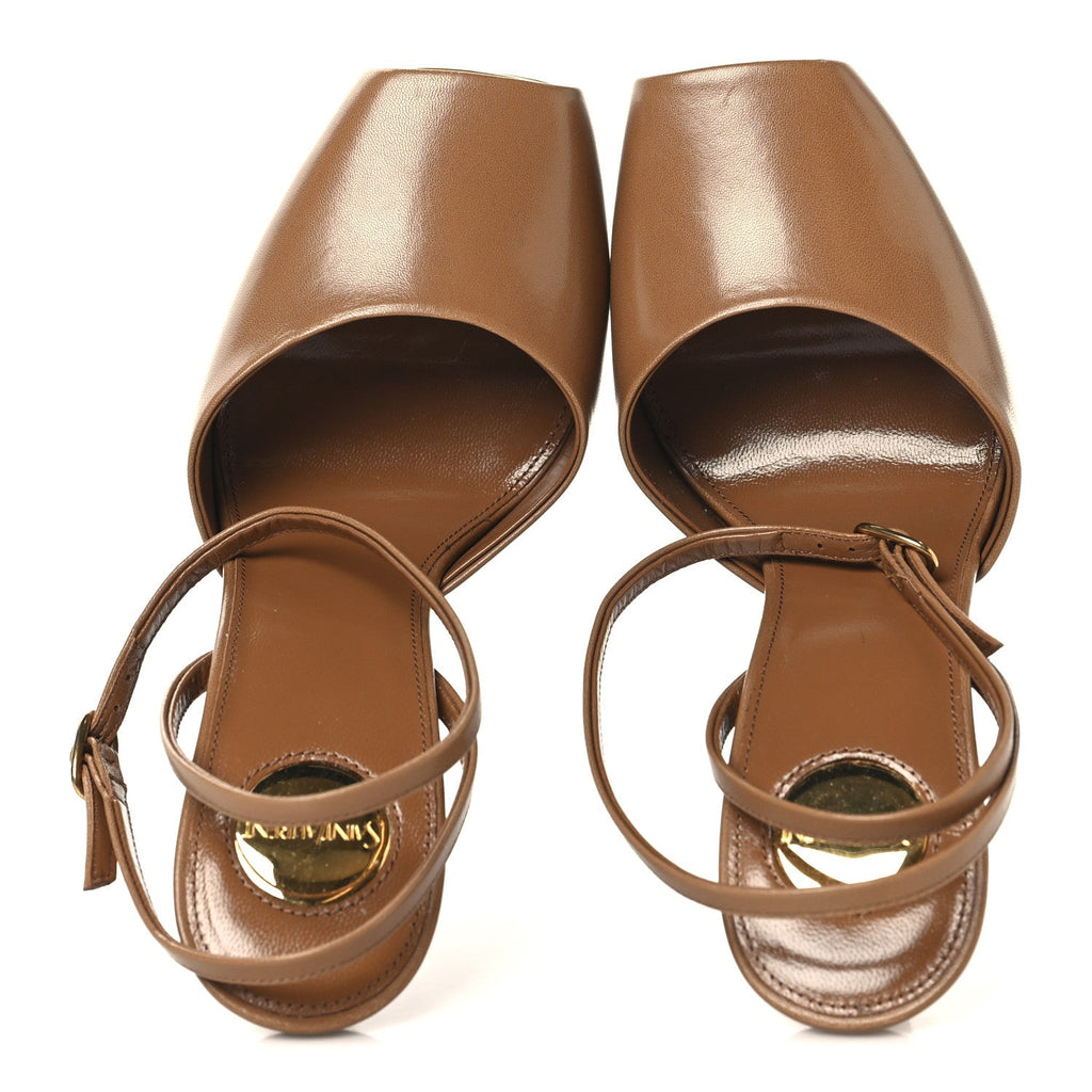Smooth Calfskin La Scandale 110 Sandals 36.5 Dark Macademia 36.5