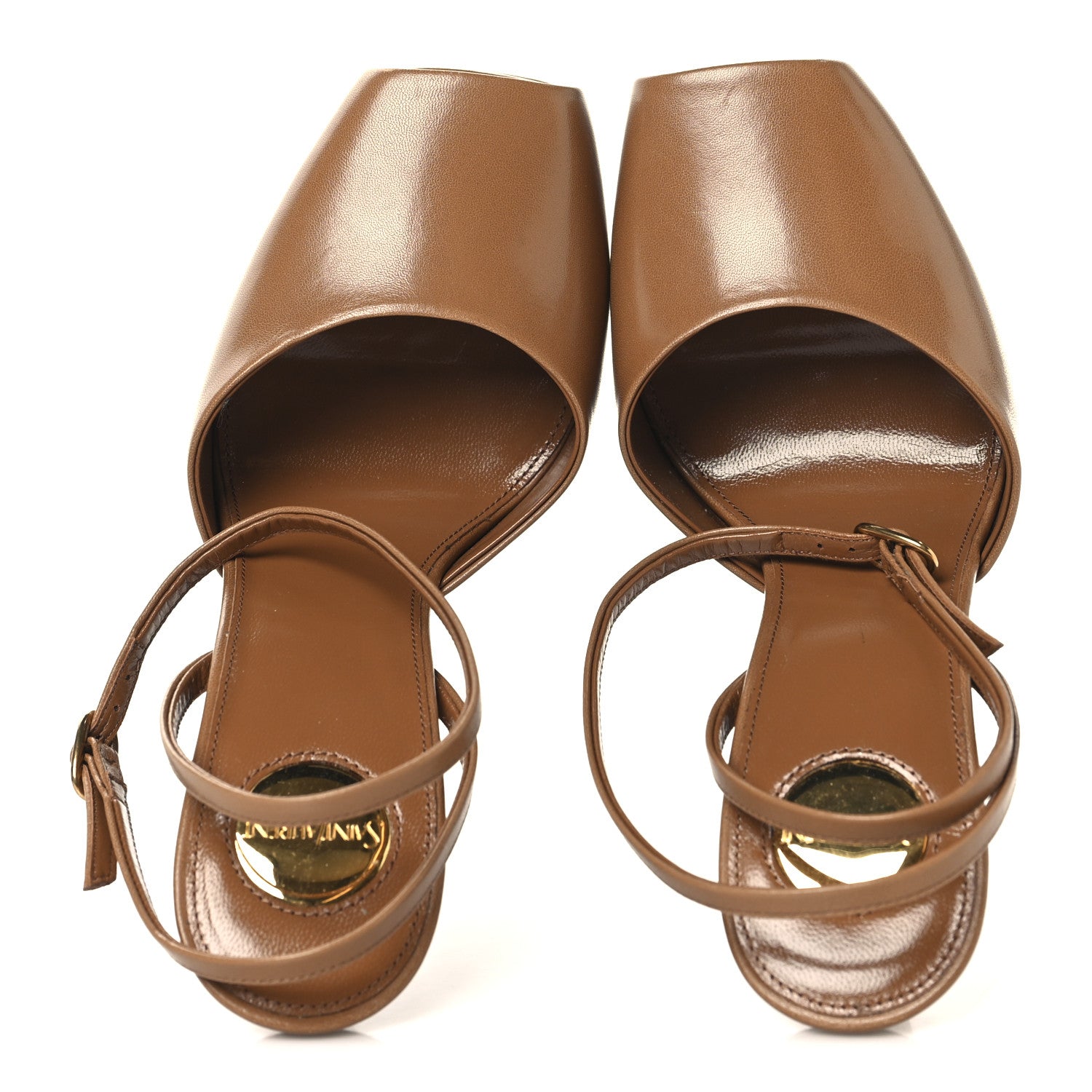 Smooth Calfskin La Scandale 110 Sandals 36.5 Dark Macademia 36.5