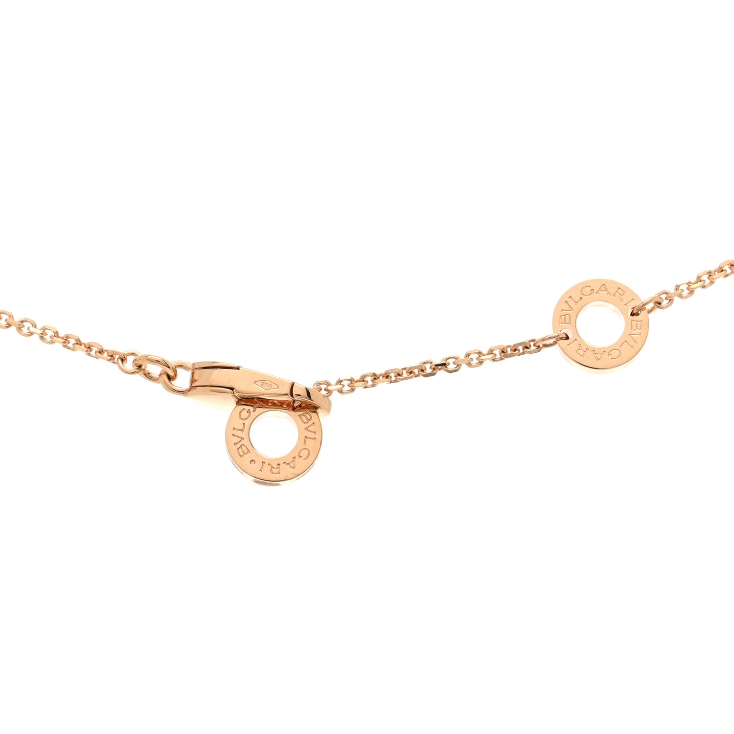 18K Rose Gold Diamond Mother of Pearl Small Divas' Dream Pendant Necklace