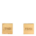 Metal Cube Earrings Gold
