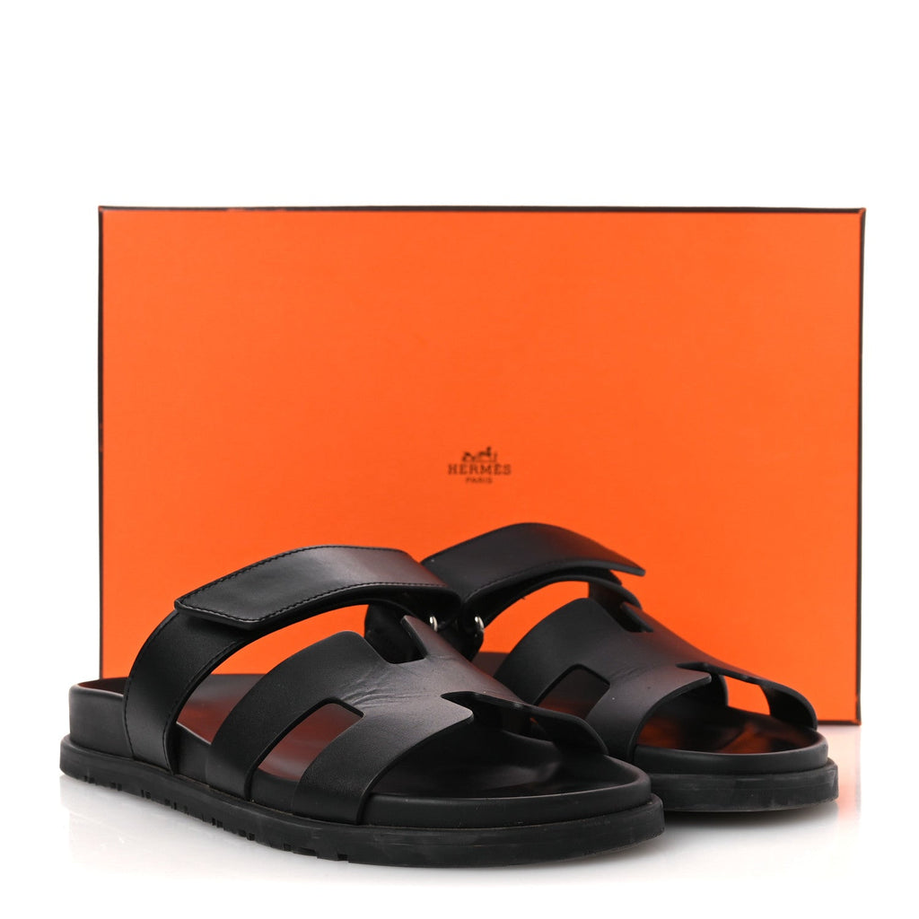Calfskin Womens Chypre Sandals 37 Black