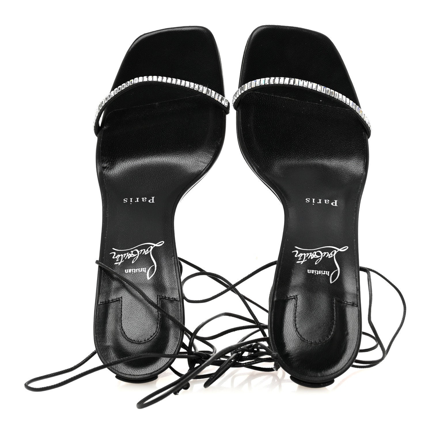 Kid Suede Condora Lacestrass 85 Sandals 37.5 Black