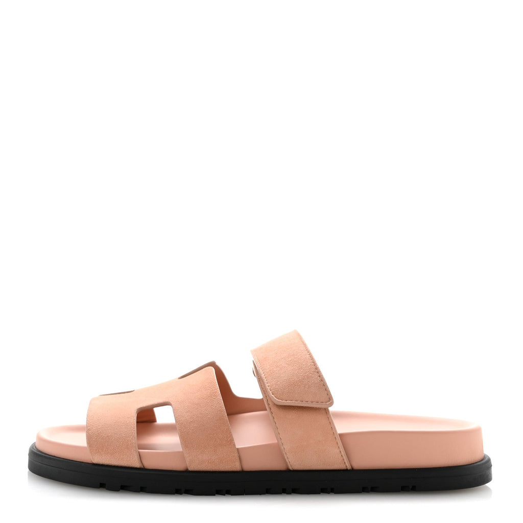 Suede Goatskin Womens Chypre Sandals 37 Rose Aube