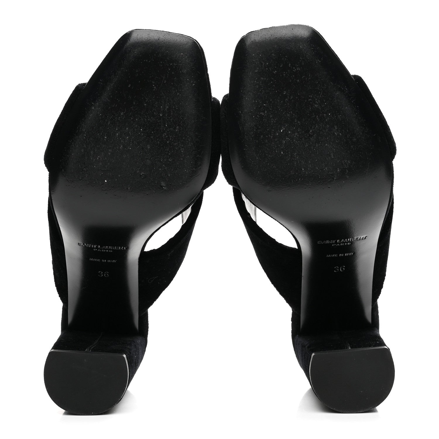 Velvet LouLou Mules 36 Black