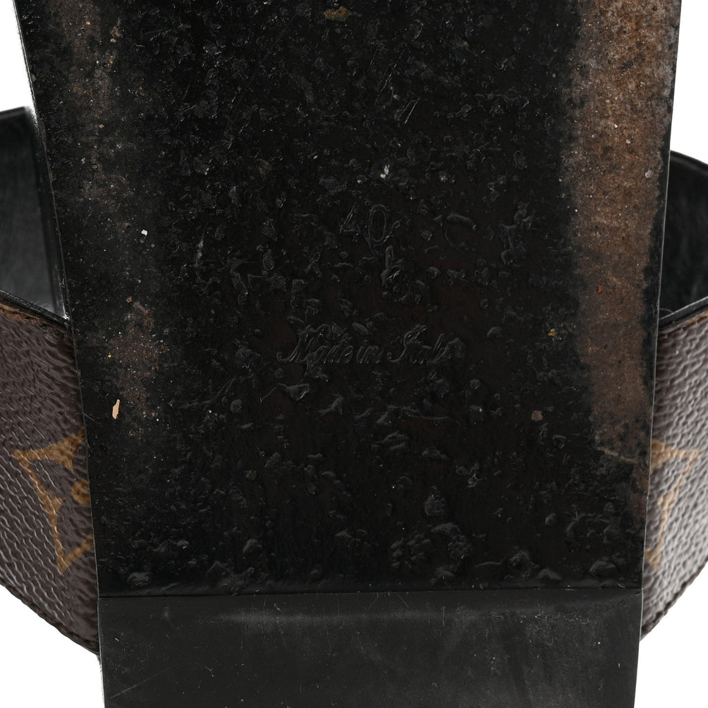 Monogram Bom Dia Mule Sandals 40 Black