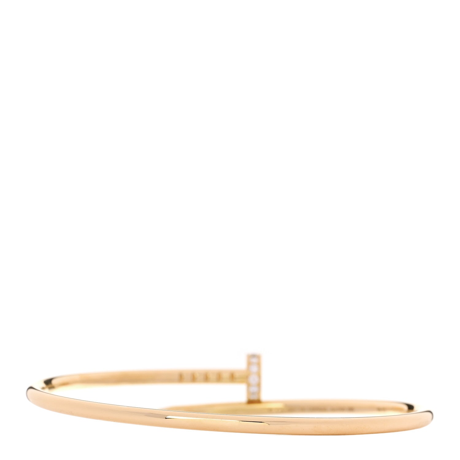 18K Yellow Gold Diamond Small Juste Un Clou Bracelet 16